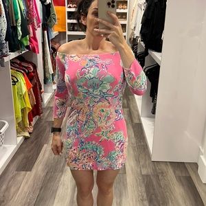 Lilly Pulitzer off-the-shoulders dress